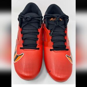 NEW Nike Alpha Menace 4 Shark NRG Orange Mens Size 12 Football Cleats FQ4536 600